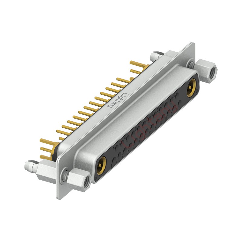 27W2母PCB直插板/鉚魚叉7.0/射頻同軸75歐姆