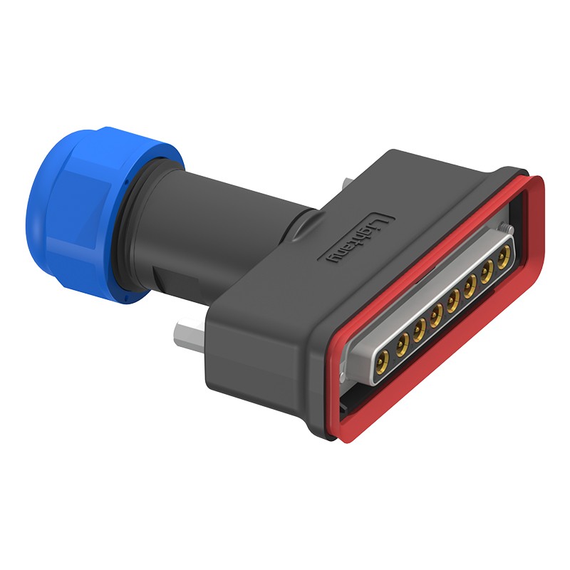 8W8母頭焊線+防水接頭/線徑10~16mm/射頻同軸75歐姆