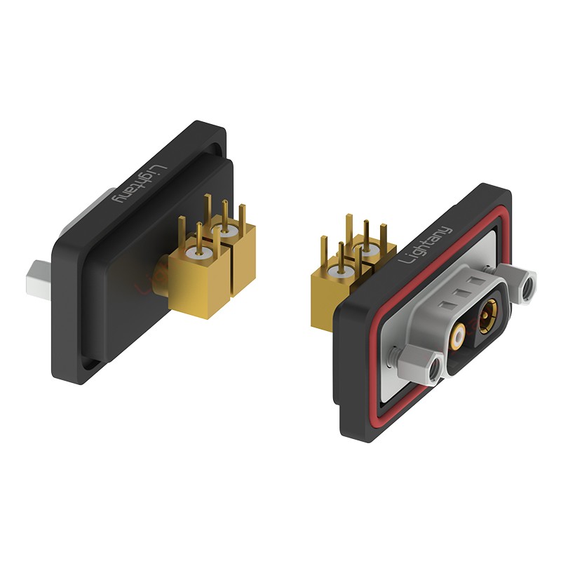 防水2V2公彎插板/鎖螺絲/射頻同軸50歐姆