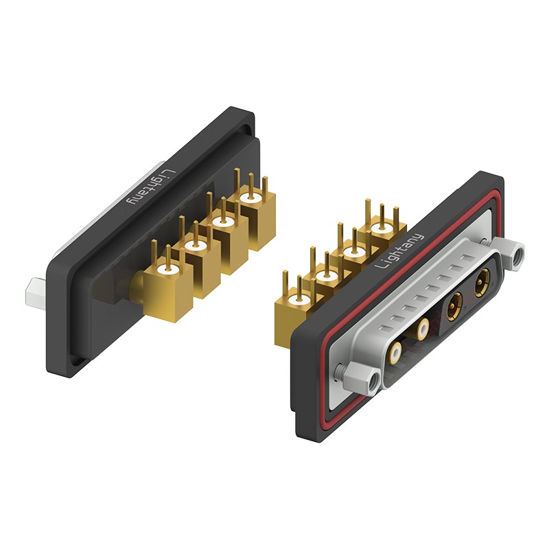 防水4V4公彎插板/鎖螺絲/射頻同軸50歐姆