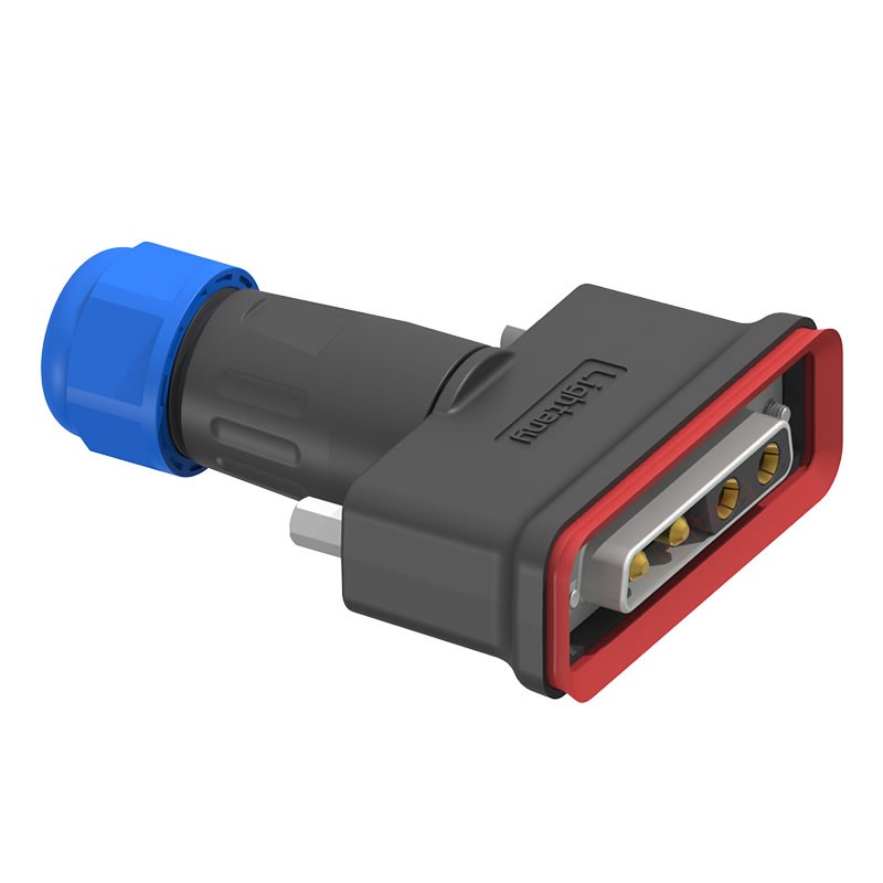 4V4母頭焊線+防水接頭/線徑5~11mm/大電流40A