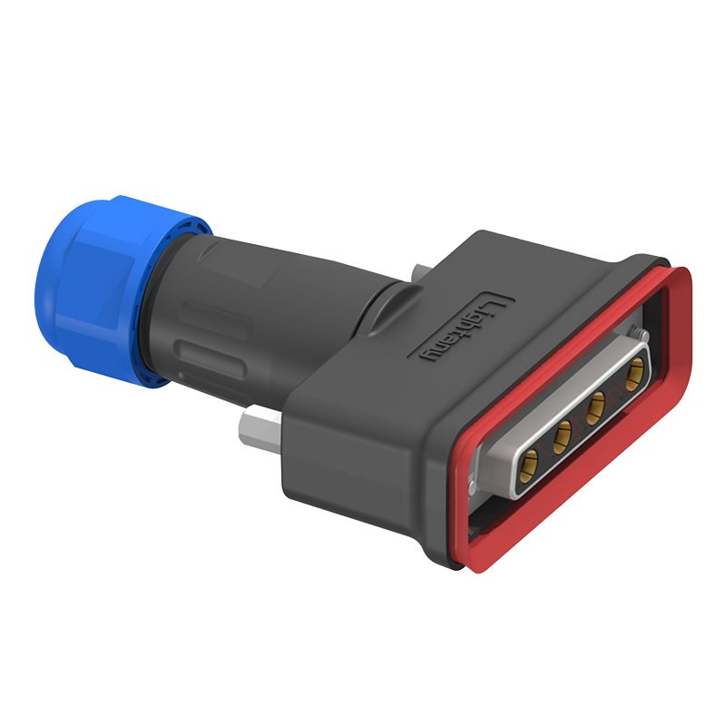 4W4母頭焊線+防水接頭/線徑5~11mm/大電流40A