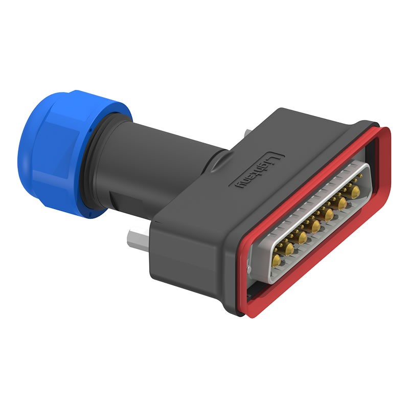 24W7公頭焊線+防水接頭/線徑10~16mm/大電流40A