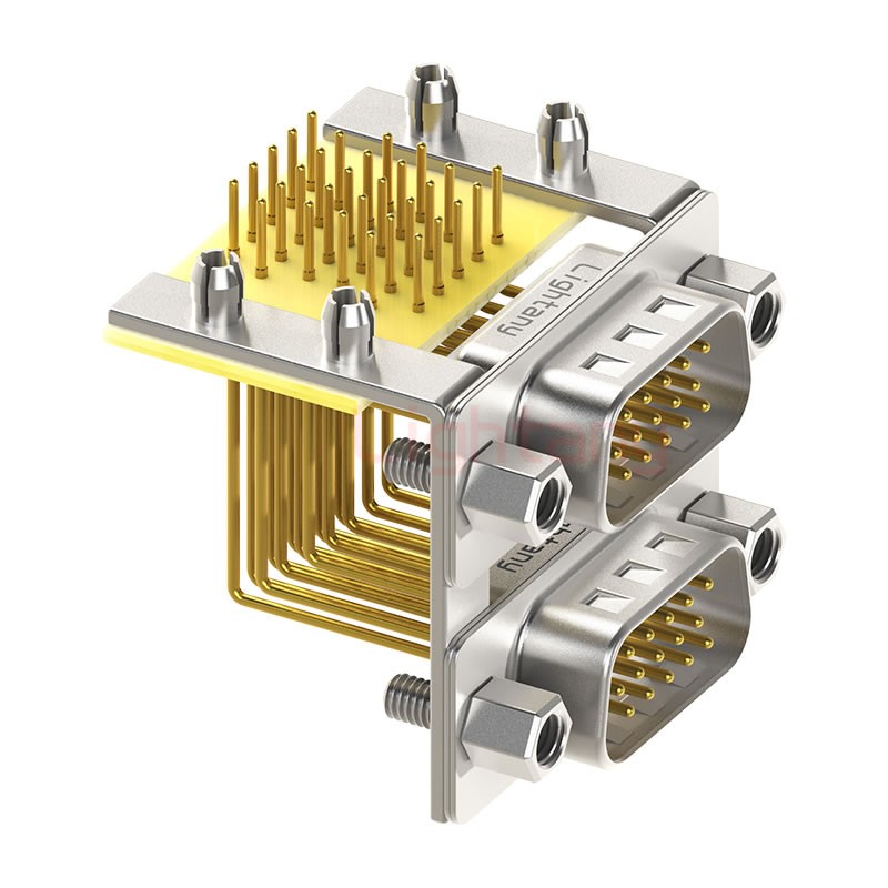 HDR15 公對公 間距15.88車針雙胞胎 D-SUB連接器