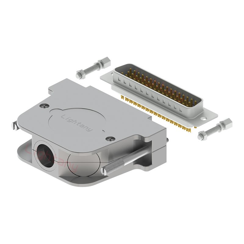 DB50公焊線+金屬外殼2252三個出線孔12mm