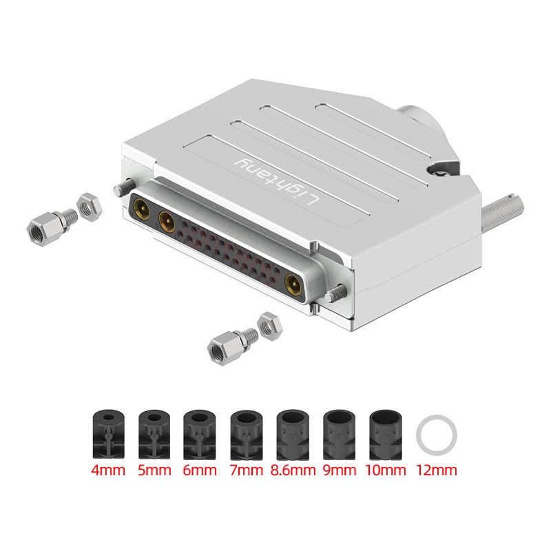 25W3母焊線式75歐姆+37P金屬外殼2185直出線4~12mm