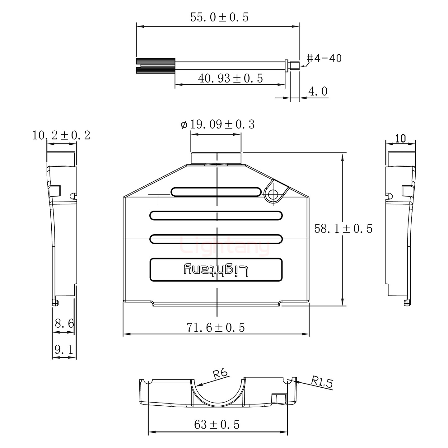 25W3公焊線(xiàn)式75歐姆+37P金屬外殼2185直出線(xiàn)4~12mm