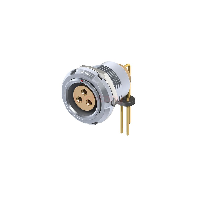 ECG.2B.003.CLV雙螺母插座 彎插板