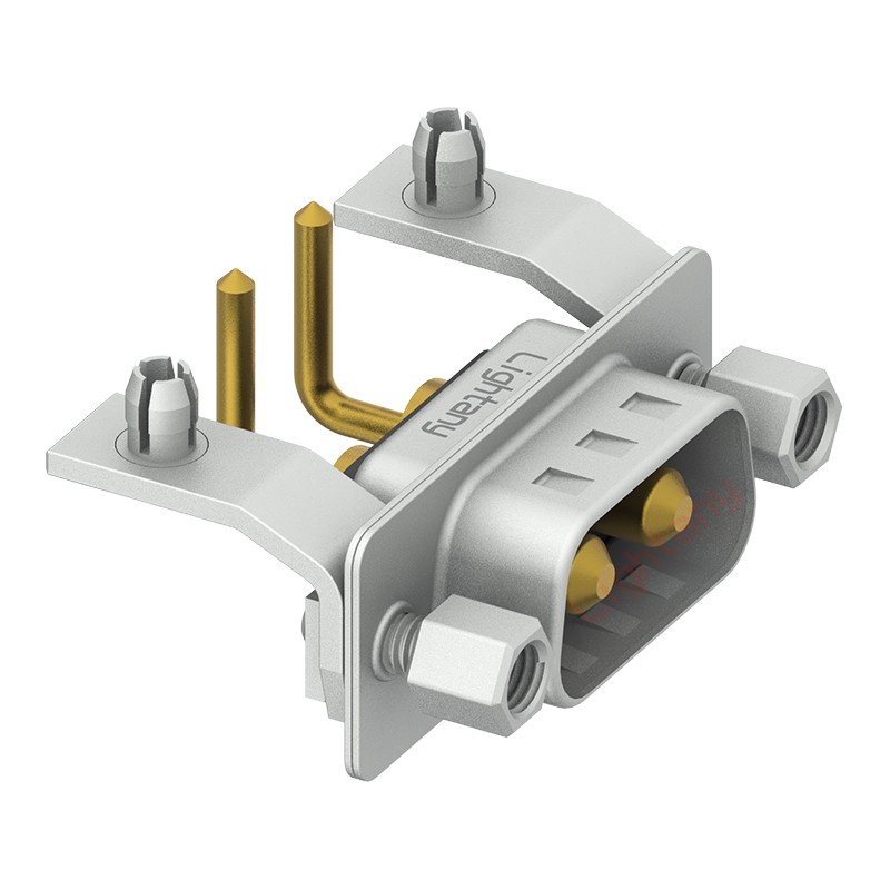 2W2公PCB彎插板/鉚支架10.8/大電流10A