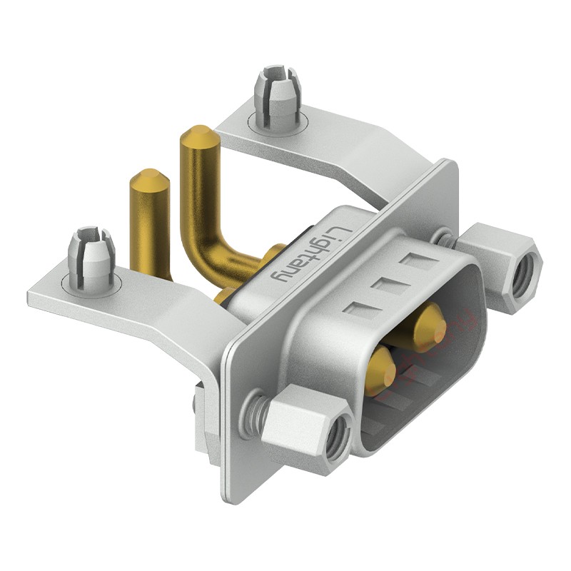 2W2公PCB彎插板/鉚支架11.6/大電流20A