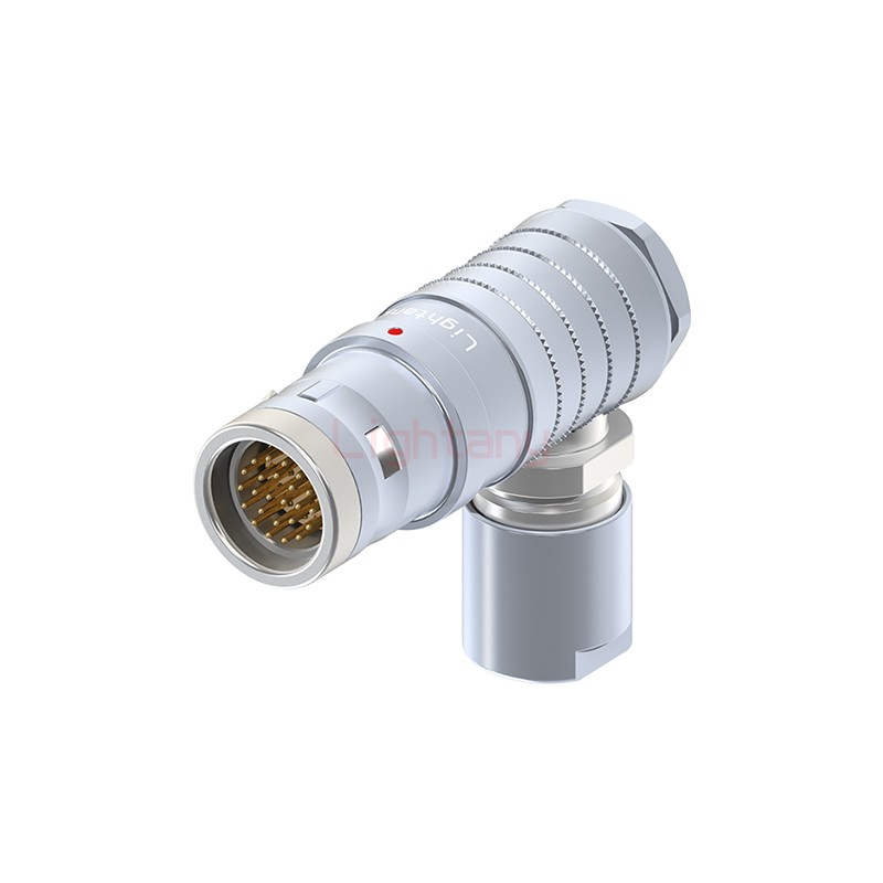 FHG.3K.024.CLAC75推拉自鎖彎式插頭